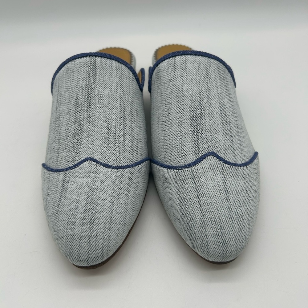 The Office of Angela Scott Miss Adelaide Denim Women’s Mules EU 41 US 11 NIB - Picture 6 of 12